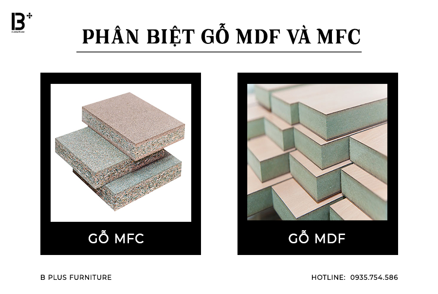 Phân biệt chất liệu gỗ MDF và MFC 